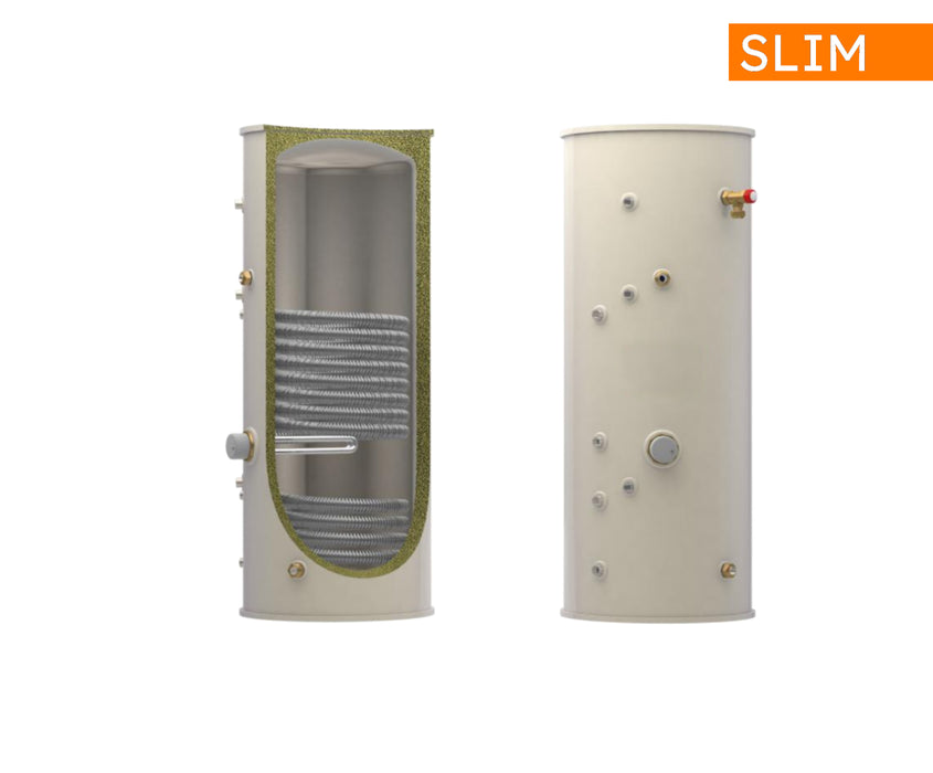 World Heat 210L Slim Line Twin Coil, Unvented