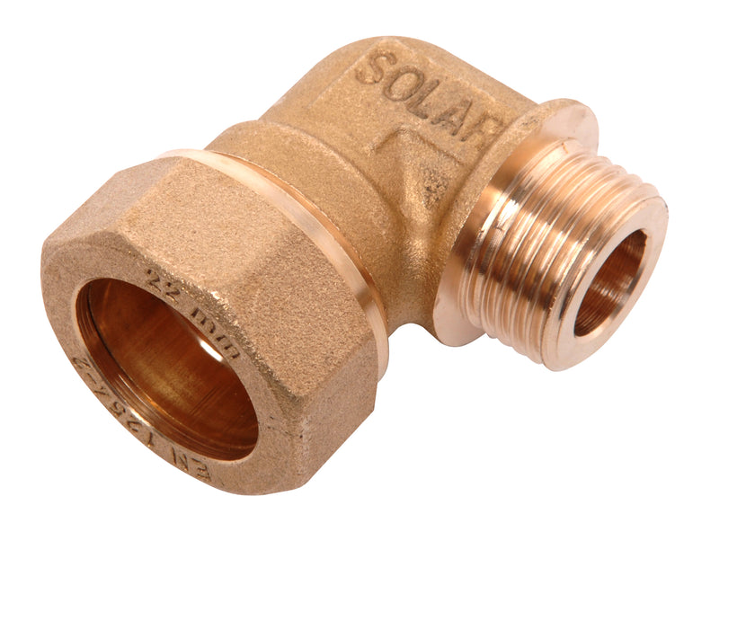 DN20 1" to 28mm Compression Elbow Fitting
