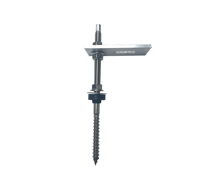 M10 x 200mm SS Roof Bolt Set, with bracket