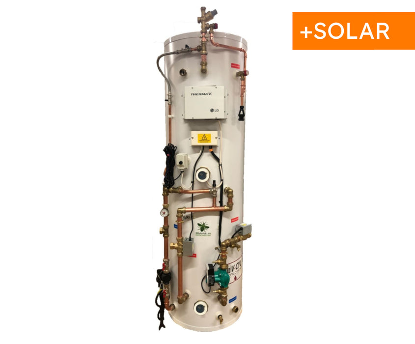 210L V-Cyl Pre-Plumb HP & Solar Cylinder w.50 buffer