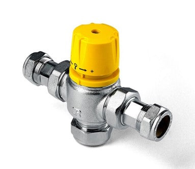 22mm Thermostatic Mixing Valve, High Flow HT