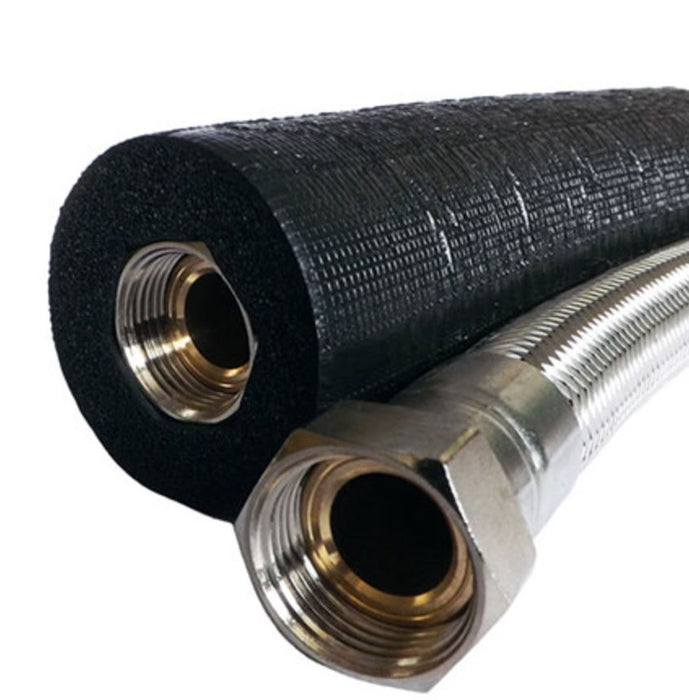 28mm Insulated Flexible Hose pair 1", 750mm