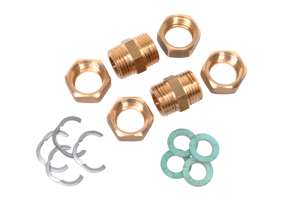 DN25 Joiner Set (2 x Male Nipples + 4 x DN25 Back Nut)